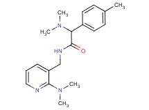 2-(dimethylamino)-N-{[2-(dimethylamino)pyridin-3-yl]methyl}-2-(4-methylphenyl)acetamide
