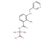 2-methyl-2-({2-methyl-3-[(pyridin-3-ylmethyl)amino]benzoyl}amino)propanoic acid