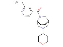 (1S*,5R*)-6-(2-ethylisonicotinoyl)-3-(tetrahydro-2H-pyran-4-yl)-3,6-diazabicyclo[3.2.2]nonane