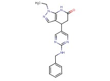 4-[2-(benzylamino)pyrimidin-5-yl]-1-ethyl-1,4,5,7-tetrahydro-6H-pyrazolo[3,4-b]pyridin-6-one