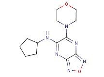 N-cyclopentyl-6-(4-morpholinyl)[1,2,5]oxadiazolo[3,4-b]pyrazin-5-amine