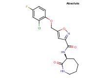 5-[(2-chloro-4-fluorophenoxy)methyl]-N-[(3S)-2-oxo-3-azepanyl]-3-isoxazolecarboxamide