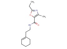 N-(2-cyclohex-1-en-1-ylethyl)-2-ethyl-4-methyl-1,3-oxazole-5-carboxamide