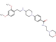 4-(4-{[2-(2,4-dimethoxyphenyl)ethyl]amino}-1-piperidinyl)-N-[2-(4-morpholinyl)ethyl]benzamide