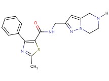 2-methyl-4-phenyl-N-(4,5,6,7-tetrahydropyrazolo[1,5-a]pyrazin-2-ylmethyl)-1,3-thiazole-5-carboxamide hydrochloride