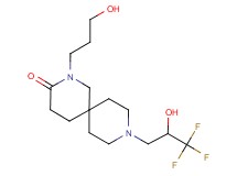 2-(3-hydroxypropyl)-9-(3,3,3-trifluoro-2-hydroxypropyl)-2,9-diazaspiro[5.5]undecan-3-one