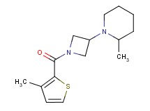 2-methyl-1-{1-[(3-methyl-2-thienyl)carbonyl]-3-azetidinyl}piperidine