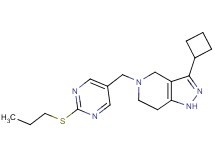 3-cyclobutyl-5-{[2-(propylthio)pyrimidin-5-yl]methyl}-4,5,6,7-tetrahydro-1H-pyrazolo[4,3-c]pyridine