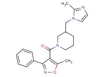 3-[(2-methyl-1H-imidazol-1-yl)methyl]-1-[(5-methyl-3-phenyl-4-isoxazolyl)carbonyl]piperidine