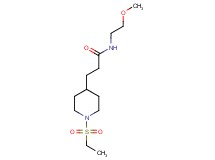 3-[1-(ethylsulfonyl)-4-piperidinyl]-N-(2-methoxyethyl)propanamide