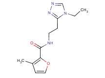 N-[2-(4-ethyl-4H-1,2,4-triazol-3-yl)ethyl]-3-methyl-2-furamide