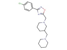 1-{[3-(4-chlorophenyl)-1,2,4-oxadiazol-5-yl]methyl}-3-(1-piperidinylmethyl)piperidine