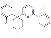 4-[4-(2-chlorophenyl)-4-piperidinyl]-2-(2-fluorophenyl)pyrimidine hydrochloride