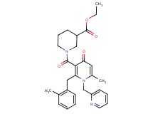 ethyl 1-{[6-methyl-2-(2-methylbenzyl)-4-oxo-1-(2-pyridinylmethyl)-1,4-dihydro-3-pyridinyl]carbonyl}-3-piperidinecarboxylate