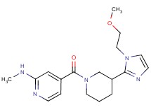 4-({3-[1-(2-methoxyethyl)-1H-imidazol-2-yl]-1-piperidinyl}carbonyl)-N-methyl-2-pyridinamine