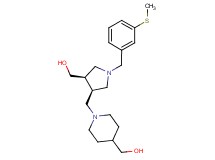 [1-({(3R*,4R*)-4-(hydroxymethyl)-1-[3-(methylthio)benzyl]pyrrolidin-3-yl}methyl)piperidin-4-yl]methanol
