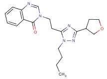 3-{2-[1-butyl-3-(tetrahydrofuran-3-yl)-1H-1,2,4-triazol-5-yl]ethyl}quinazolin-4(3H)-one