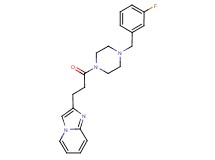 2-{3-[4-(3-fluorobenzyl)-1-piperazinyl]-3-oxopropyl}imidazo[1,2-a]pyridine
