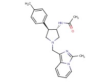 N-[(3S*,4R*)-1-[(3-methylimidazo[1,5-a]pyridin-1-yl)methyl]-4-(4-methylphenyl)pyrrolidin-3-yl]acetamide