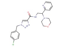 1-(4-chlorobenzyl)-N-[2-(4-morpholinyl)-2-(2-pyridinyl)ethyl]-1H-1,2,3-triazole-4-carboxamide
