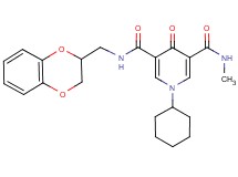 1-cyclohexyl-N-(2,3-dihydro-1,4-benzodioxin-2-ylmethyl)-N'-methyl-4-oxo-1,4-dihydro-3,5-pyridinedicarboxamide