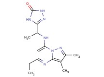 5-{1-[(5-ethyl-2,3-dimethylpyrazolo[1,5-a]pyrimidin-7-yl)amino]ethyl}-2,4-dihydro-3H-1,2,4-triazol-3-one