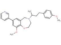 9-methoxy-4-[3-(4-methoxyphenyl)-1-methylpropyl]-7-(3-pyridinyl)-2,3,4,5-tetrahydro-1,4-benzoxazepine