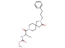 methyl {1-methyl-2-oxo-2-[3-oxo-2-(3-phenylpropyl)-2,8-diazaspiro[4.5]dec-8-yl]ethyl}carbamate