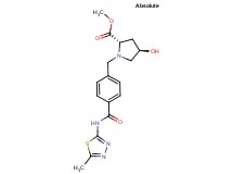 methyl (2S,4R)-4-hydroxy-1-(4-{[(5-methyl-1,3,4-thiadiazol-2-yl)amino]carbonyl}benzyl)pyrrolidine-2-carboxylate