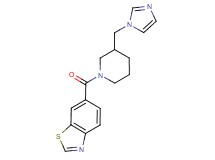 6-{[3-(1H-imidazol-1-ylmethyl)-1-piperidinyl]carbonyl}-1,3-benzothiazole