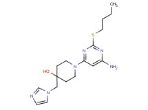 1-[6-amino-2-(butylthio)pyrimidin-4-yl]-4-(1H-imidazol-1-ylmethyl)piperidin-4-ol