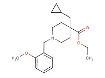 ethyl 4-(cyclopropylmethyl)-1-(2-methoxybenzyl)-4-piperidinecarboxylate