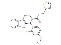 1-(2-fluoro-4-methoxyphenyl)-2-[3-(2-thienyl)propanoyl]-2,3,4,9-tetrahydro-1H-beta-carboline