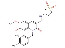 3-{[(1,1-dioxidotetrahydro-3-thienyl)amino]methyl}-6,7-dimethoxy-1-(4-methylbenzyl)-2(1H)-quinolinone