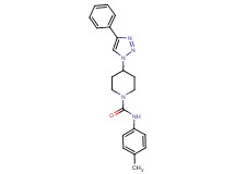 N-(4-methylphenyl)-4-(4-phenyl-1H-1,2,3-triazol-1-yl)piperidine-1-carboxamide