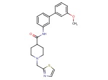 N-(3'-methoxy-3-biphenylyl)-1-(1,3-thiazol-2-ylmethyl)-4-piperidinecarboxamide