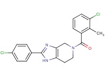 5-(3-chloro-2-methylbenzoyl)-2-(4-chlorophenyl)-4,5,6,7-tetrahydro-1H-imidazo[4,5-c]pyridine