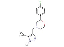 2-(4-chlorophenyl)-4-[(5-cyclopropyl-1-methyl-1H-pyrazol-4-yl)methyl]morpholine