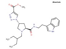 methyl 1-[(3R,5S)-1-(2-ethylbutyl)-5-({[2-(1H-indol-3-yl)ethyl]amino}carbonyl)-3-pyrrolidinyl]-1H-1,2,3-triazole-4-carboxylate