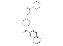 6-({4-[3-(4-morpholinyl)-3-oxopropyl]-1-piperidinyl}carbonyl)quinoxaline