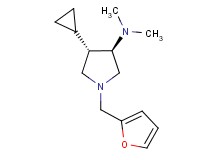 rel-(3R,4S)-4-cyclopropyl-1-(2-furylmethyl)-N,N-dimethyl-3-pyrrolidinamine dihydrochloride