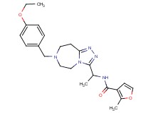 N-{1-[7-(4-ethoxybenzyl)-6,7,8,9-tetrahydro-5H-[1,2,4]triazolo[4,3-d][1,4]diazepin-3-yl]ethyl}-2-methyl-3-furamide