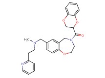 N-{[4-(2,3-dihydro-1,4-benzodioxin-2-ylcarbonyl)-2,3,4,5-tetrahydro-1,4-benzoxazepin-7-yl]methyl}-N-methyl-2-(2-pyridinyl)ethanamine