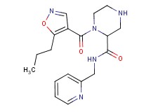 1-[(5-propyl-4-isoxazolyl)carbonyl]-N-(2-pyridinylmethyl)-2-piperazinecarboxamide