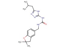 N-[(2,2-dimethyl-2,3-dihydro-1-benzofuran-5-yl)methyl]-N'-(5-isobutyl-4H-1,2,4-triazol-3-yl)urea