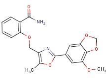 2-{[2-(7-methoxy-1,3-benzodioxol-5-yl)-5-methyl-1,3-oxazol-4-yl]methoxy}benzamide