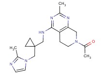 7-acetyl-2-methyl-N-({1-[(2-methyl-1H-imidazol-1-yl)methyl]cyclopropyl}methyl)-5,6,7,8-tetrahydropyrido[3,4-d]pyrimidin-4-amine