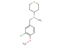 (3-chloro-4-methoxybenzyl)methyl(tetrahydro-2H-thiopyran-4-yl)amine