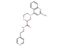 4-(2-methyl-4-quinolinyl)-N-[2-(4-pyridinyl)ethyl]-2-morpholinecarboxamide
