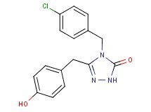 4-(4-chlorobenzyl)-5-(4-hydroxybenzyl)-2,4-dihydro-3H-1,2,4-triazol-3-one
